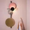 Lampes murales modernes colorées éclairage nordique planète lampe pour fond chambre salon décor design chevet LED applique