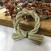 Christmas Decorations 5pcs Japanese Straw Ring Decor Venue Layout Wreath Door Knocker Pendant New Year Thanksgiving Christmas Decoration Accessories HKD230921