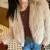 Women's Fur Faux Fur 2023 Women Winter Faux Fox Fur Coat Korea Fashion Elegant Warm Coats Loose Outercoat Lady Party Club Outfits Casual White Black J230921