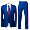 Ternos masculinos 16 cores (jaquetas e calças) doces masculinos terno 2 peças 2023 slim fit casamento noivo social smoking plus size 6xl-m