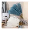 Couronnes De Fleurs Décoratives 55Cm Fluffy Pampas Herbe Boho Décor Fleur Fausse Plante Reed Simated Party Décoration De La Maison Artificielle Drop De Dh0Ev