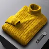 Męskie swetry męskie Turtleeck Sweater Winter Warm Bielidwear Knitwear Męs