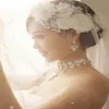 Koreańska biżuteria ślubna z perłami ręcznie robiona koronkowa głowica głowa kwiatowe Hair Akcesoria ślubne nałogłę w całość 278r