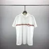 2023SS Hip Hop Fit Fit Curved Białe bawełniane drukowanie niestandardowe mężczyźni kobiety T Shirt Casual Illty Trend Bluza z krótkim rękawem E4L18