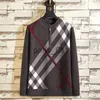 Herrtröjor Herrens designer Argyle Long Sweaters Classic Striped Sweater Spring and Autumn Knitwear Luxury Men's Hoodie Foder Coat Asian Size M-XXXL X0921