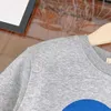 Модные детские свитер комфорт толщины для мальчика для мальчика размер 100-160 см. печать логотипа Осеннее детское пуловер.