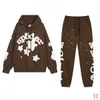 23ss Designer Hoodies Spider Two Piece Sp5der Costume Set Young Thug Star of the Same Style 555555 Tide Oversized Hooded Sweatshirt Can Be Worn by Men and Wome PL76