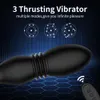 Vibrators Wireless Anal Vibrators 2 In 1 Thrusting Vibration Prostate Massager G Spot Butt Plug Stimulator Adult Sex Toys for Couples Play 230920