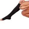 Women Socks Zipper Compression Stockings Men&Women Pressure Nylon Knee Unisex Leg Support Stretch Open Toe Long
