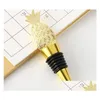 Feestartikelen 50 stuks tropische trouwbedankjes gouden ananas wijnflessenstop in geschenkdoos decoratieve stoppers Sn4401 droplevering Ho Dhybp