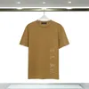 Дизайнерские мужские футболки Футболки с 3D монограммным принтом Высококачественная хлопковая футболка с круглым вырезом Летняя повседневная свободная мужская одежда с коротким рукавом для отдыха