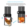 Incubateurs Ouvre-porte automatique de poulet avec minuterie Métal Aluminium LCD Accessoires de poulailler étanches Porte de volaille pour ferme 230920