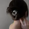 Haarspangen Dreieck High Sense Mode Klemme Neue Damen Kleine Klemmen Designermarke Schwarzer Schmuck Wunderschönes Design Metall Haarspangen