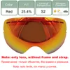 Ski Goggles LOCLE UV400 Antifog Skiing Lenses Glasses Weak Light Cloudy Brightening Lens For S3100GOG201HB3L900 Only 230920