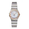 Top Femmes Robe Montres 28mm Élégant En Acier Inoxydable Rose Or Montres De Haute Qualité Mode Dame Strass Quartz Montres213N