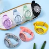 Orologi da polso di lusso da donna da uomo orologio al quarzo casual caramelle in silicone digitale orologi sportivi orologio elettronico coppia orologio da polso ragazza Relógios