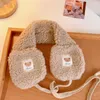 Bérets coréens mignons pour filles, sacs d'oreille simples, bandages pour enfants et femmes, couvre-oreilles d'hiver, bandeau chauffant, ours