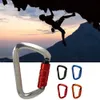 Carabiners klättrar spänne karabiner appelling canopy d-form carabiner utomhus 7075 aluminiumlegering svart/bule/röd/orange/silver 230921