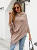 Chandails pour femmes Casual lâche femmes streetwear pull femme vêtements d'extérieur à capuche capes fille pull cape dame tricoté gland châle manteaux