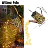 Solar Watering Can Light Hanging Waterfall Lamp Waterproof Outdoor Garden Decor Yard Porch Lawn Backyard Landscape Sun LED Lamp