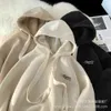 Autumn and Winter Korean Version Thickened Women's Sweater Hooded Letter Printed Ins Casual Live Broadcastyysr