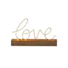 Luci notturne Amore Alfabeto Lettera Marquee Segno Numero Luce a led Romantica Lampada da parete per interni Decorazione Regalo di San Valentino Drop Delive Otuid