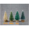 Décorations de Noël 45mm Mini arbre Petits pins placés dans les cadeaux de bureau Accueil 20220924 Q2 20-30 Drop Delivery Garden Festiv Dhncr