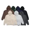 Herren Hoodies Sweatshirts Herbst Oversize 360g Stoff Hoodies Männer Gewaschen Einfarbig Basic Sweatshirts Plus Größe Pullover 230920