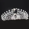 Corona di tiara di cigno con corone nuziali di strass diademi copricapo da sposa per accessori copricapo da sposa corone di prestazioni184A