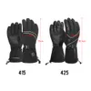 Ski Gloves Heated Battery Powered Touchscreen Waterproof Heating Winter Warm for Climbing Hiking Cycling Skiing 230920