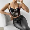 Camisoles Tanks Corset Tops för kvinnor Bustier Shapewear Lingerie Lace Midja Push Up Vintage Party Crop Top Y2K Fashion Tank