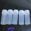 Hurtowe mini plastikowe butelki opakowania 5G przezroczysty plastikowy proszek butelka butelka butelka pojemnik do przechowywania z uszczelnioną pokrywką zz