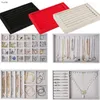 Jewelry Pouches High-grade Velvet Suede Display Tray Ring Earring Organizer Holder Rack Showcase Plate Fashion Jewellry Storage Box Case