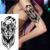 Autres fournitures de tatouage 100pcs fleur imperméable autocollant temporaire en gros serpent rose flash loup lion corps art bras faux sexy femmes manches 230921