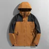 Jaquetas masculinas 2023 retalhos com capuz jaqueta ao ar livre oversize windbreaker fino homens casacos esportivos casal moda montanhismo roupas