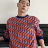 Erkek Sweaters 2022 Erkek Kadın Moda Külot Kazaklar Kış Kırüş Sökücü Jacquard Erkekler Gevşek Örgü Stil Yuvarlak Boyun Uzun Kollu X0921