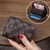 Multi Card Zero Wallet Women Men Color Solid Mini Bank ID Titolare della carta di credito Card Card Portafogli Portafogli borse