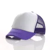 Truckerhoeden voor kinderen 5 panelen Zomer Mesh Blank Baseball Caps Verstelbare Snapback voor kinderen Effen Ball Caps Zonneklep zwart blauw geel LL