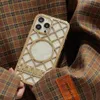 Fashion Hollow iPhone 15 14 13 12 11 Pro Max XR 7P 8P TPU Leather Mobile Back Shell Man Womans Luxury Designer Soft Cover Breathable Radiating Cell Phone Case Wholesale