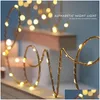 Luci notturne Amore Alfabeto Lettera Marquee Segno Numero Luce a led Romantica Lampada da parete per interni Decorazione Regalo di San Valentino Drop Delive Otuid