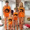 Family Matching Outfits 2023 Adults Kids Matching Outfits Halloween Party Pajamas Set Dinosaur Print 2 Pieces Suit Loungewear Soft Casual Clothing Sets T230921