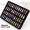 Nail Glitter 48 Bottlesset Nail Art Sequin Glitter Powder Manicure Decoral Tips Polish Nail Stickers Mixed Design Glitter Dust Powder Set 230921