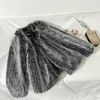 Cappotto da donna in pelliccia sintetica da donna Giacca in peluche nera da donna 2023 in capispalla da donna in lana di agnello Abbigliamento donna soffice