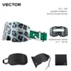 Skidglasögon Vector Magnetic med snabb förändringslins och fodral Uppsättning 100 UV400 -skydd Anti Fog Snowboard för män Kvinnor 230921