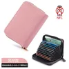 32 Colors New Classic Organ Card Holder Multi-Card Zipper Coin Purse Small Clutch PU Money Bag Cardholder Wallets for Men and Women