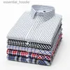 Camicie eleganti da uomo 2023 Camicia elegante Plus Size New Oxford Tessuto scozzese in cotone Eccellente comoda vestibilità slim fit Colletto con bottoni Camicia casual da uomo d'affari L230921