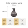 500ml Aroma Essential Oil Diffuser Ultrasonic Air Humidifier Purifier Wood Grain shape 6 colors Changing LED Lights for Office Home