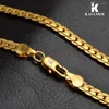 Chaînes Kasanier gros hommes bijoux colliers 5mm largeur couleur or longue bordure