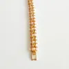 Link pulseiras homens pulseira na moda 585 rosa ouro cor moda jóias 22cm projetos longos para