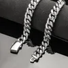 6-14mm Hip Hop Rvs Miami Cubaanse Link Chain Glanzende Sluiting Heren Eenvoudige 18 K Real vergulde Zilveren Sieraden